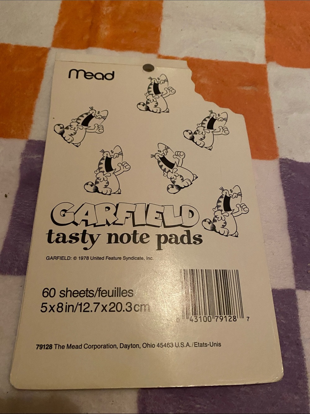 1978 Garfield Notepad - Picture 5 of 5